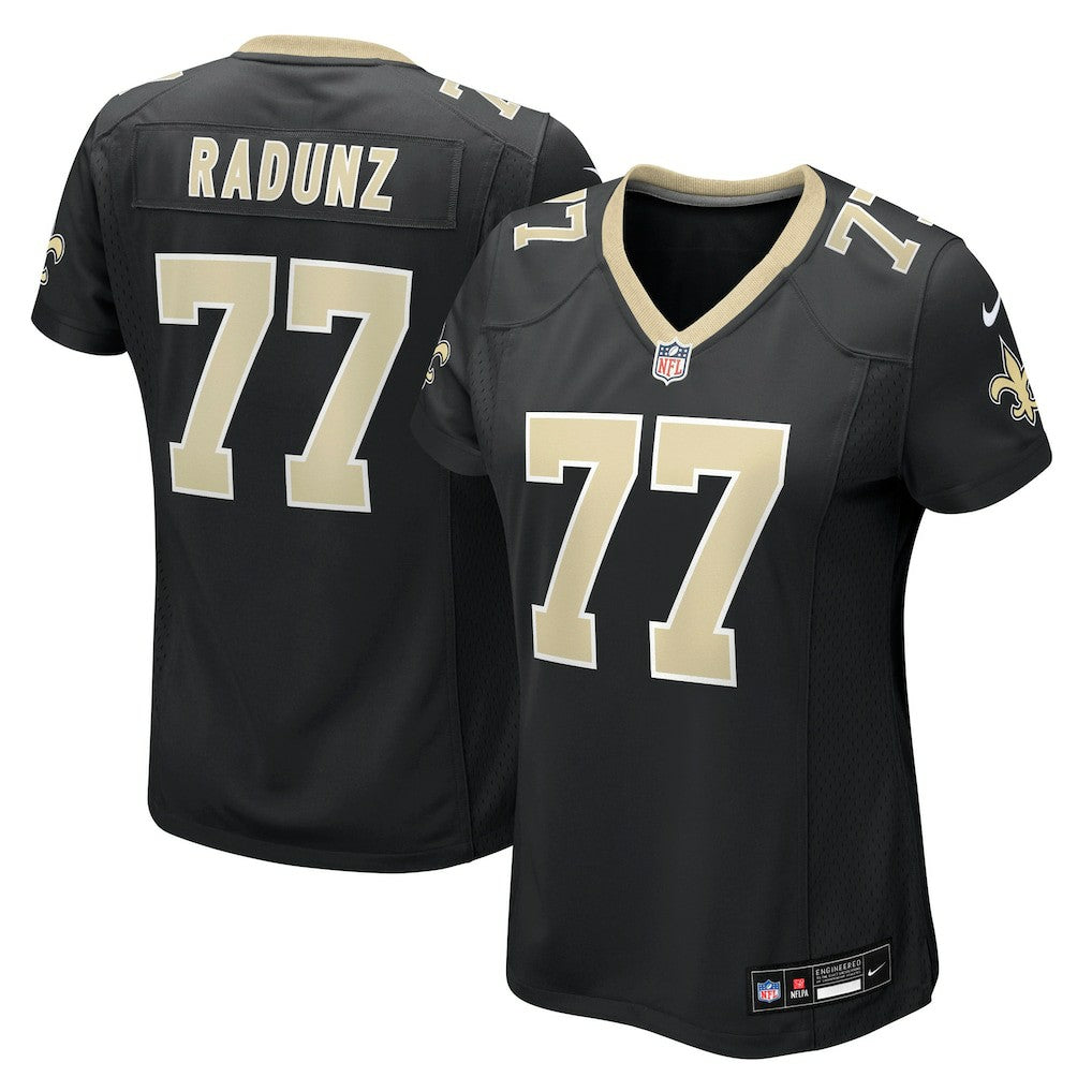 Dillon Radunz New Orleans Saints Women's Team Game Jersey - Black Jerseys
