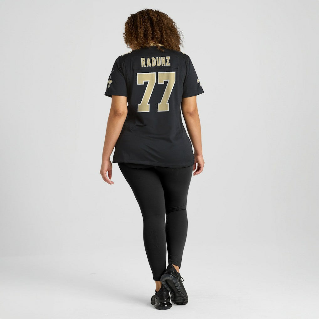 Dillon Radunz New Orleans Saints Women's Team Game Jersey - Black Jerseys