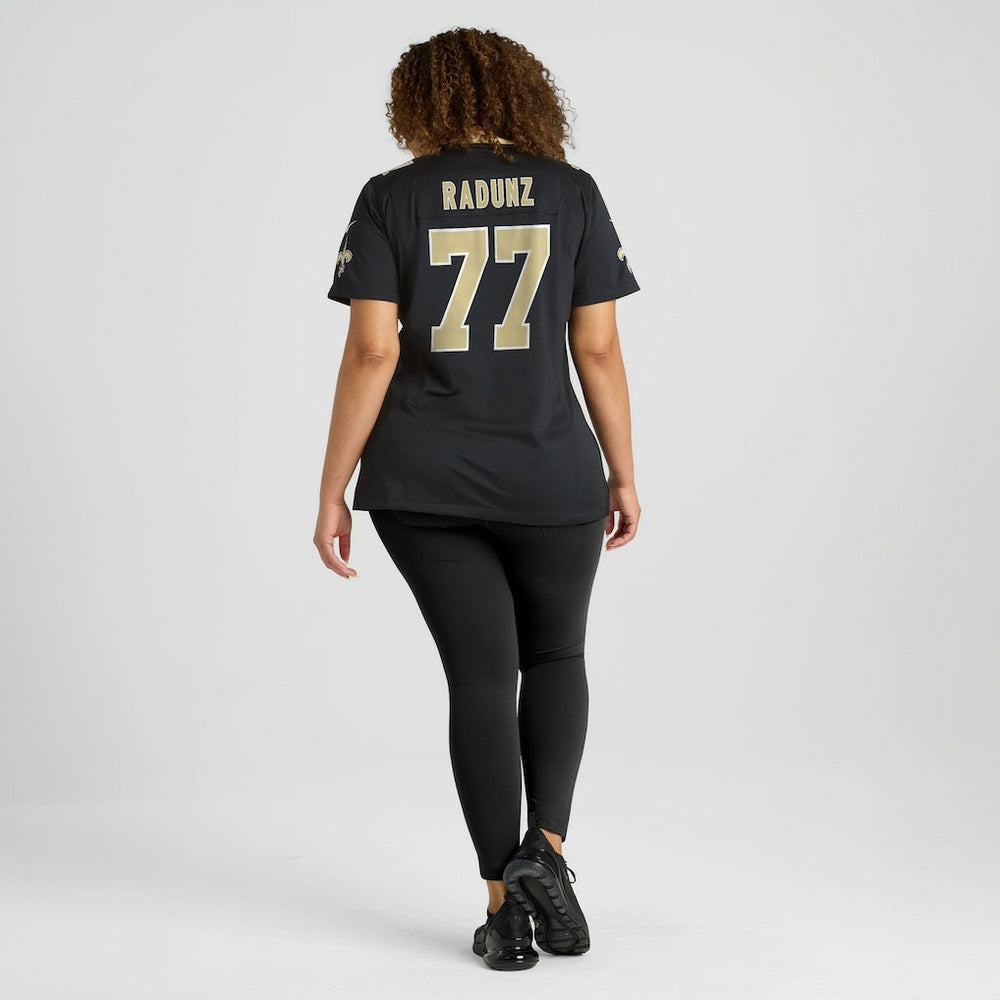 Dillon Radunz New Orleans Saints Women's Team Game Jersey - Black Jerseys