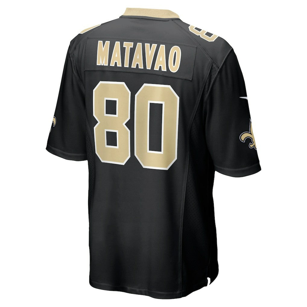 Moliki Matavao New Orleans Saints Team Game Jersey - Black Jerseys