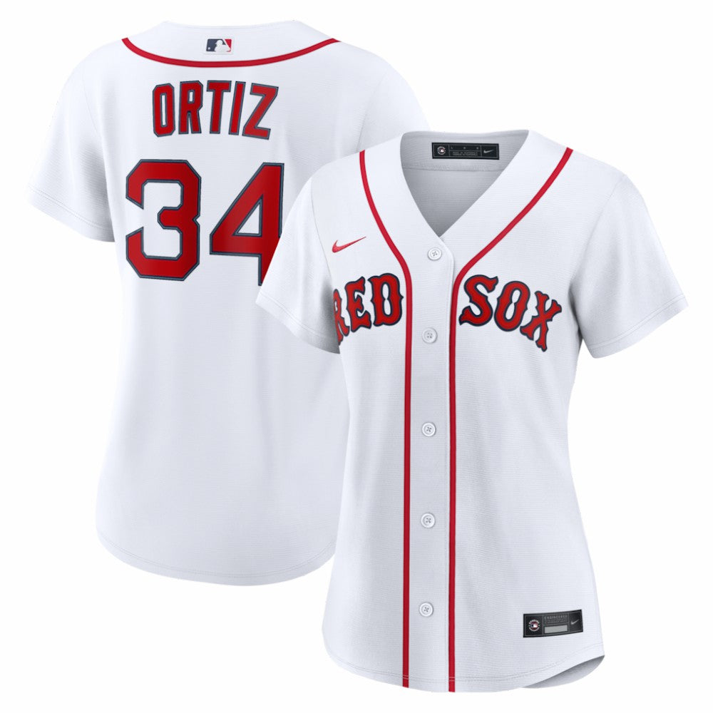 David Ortiz Boston Red Sox Nike Women's Home Replica Player Jersey - White Jerseys