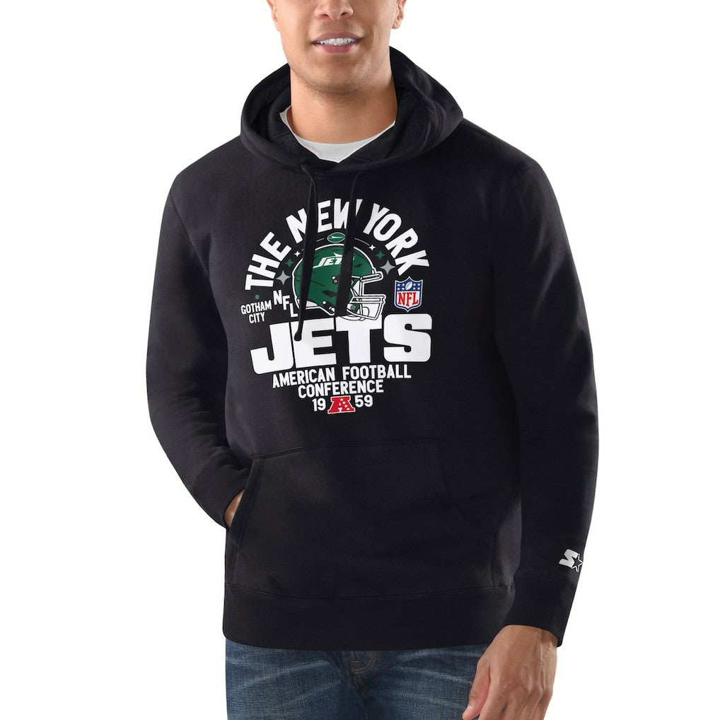 New York Jets Starter Gotham City Hoodie - Black Hoodies