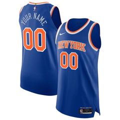New York Knicks Authentic Custom Jersey Icon Edition Blue - Nike outlet