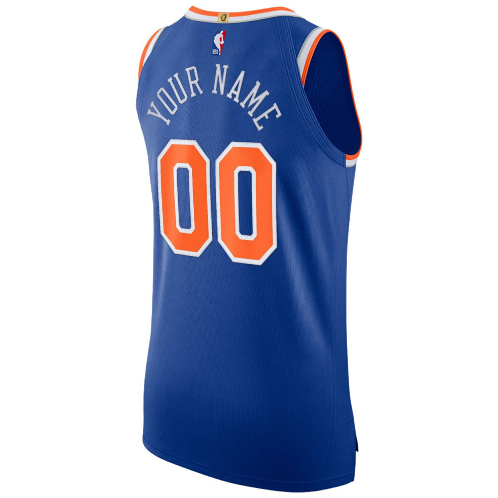 New York Knicks Authentic Custom Jersey Icon Edition Blue - Nike outlet