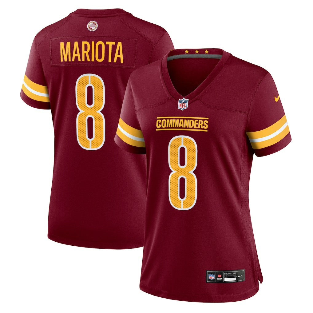 Marcus Mariota Washington Commanders Women's Team Game Jersey - Burgundy Jerseys