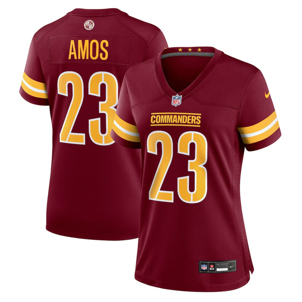 Trey Amos Washington Commanders Women's Team Game Jersey - Burgundy Jerseys