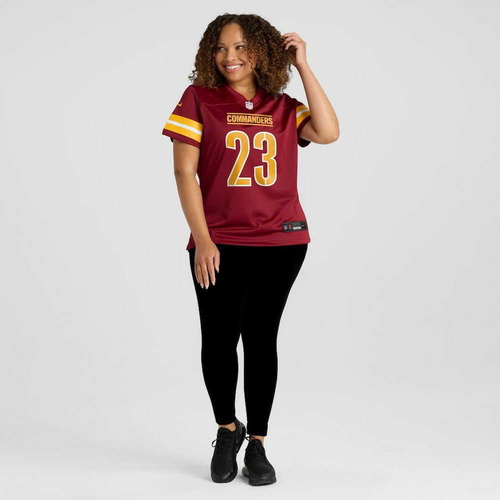 Trey Amos Washington Commanders Women's Team Game Jersey - Burgundy Jerseys