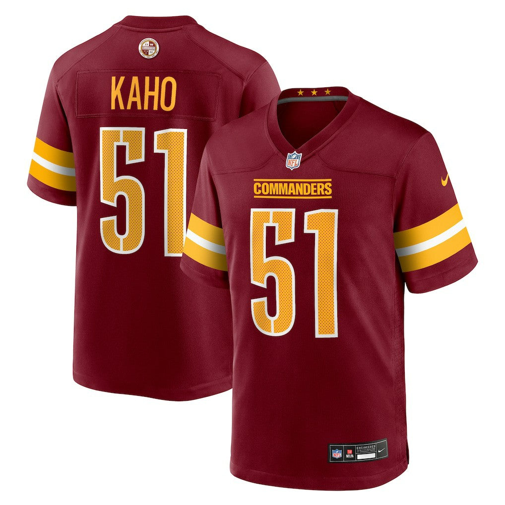 Ale Kaho Washington Commanders Team Game Jersey - Burgundy Jerseys