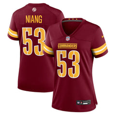 Lucas Niang Washington Commanders Women's Team Game Jersey - Burgundy Jerseys