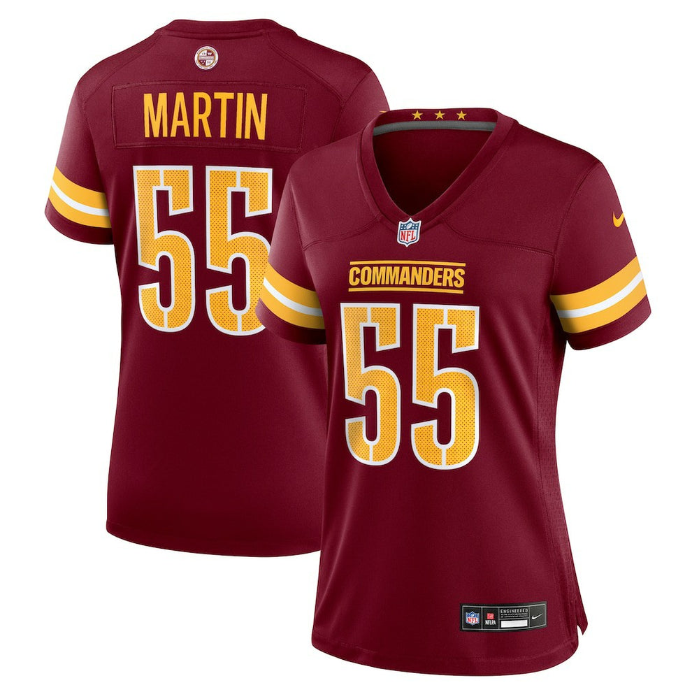 Jacob Martin Washington Commanders Women's Team Game Jersey - Burgundy Jerseys