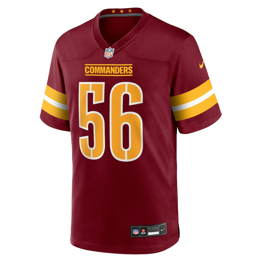 Kain Medrano Washington Commanders Team Game Jersey - Burgundy Jerseys