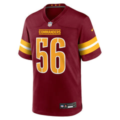 Kain Medrano Washington Commanders Team Game Jersey - Burgundy Jerseys