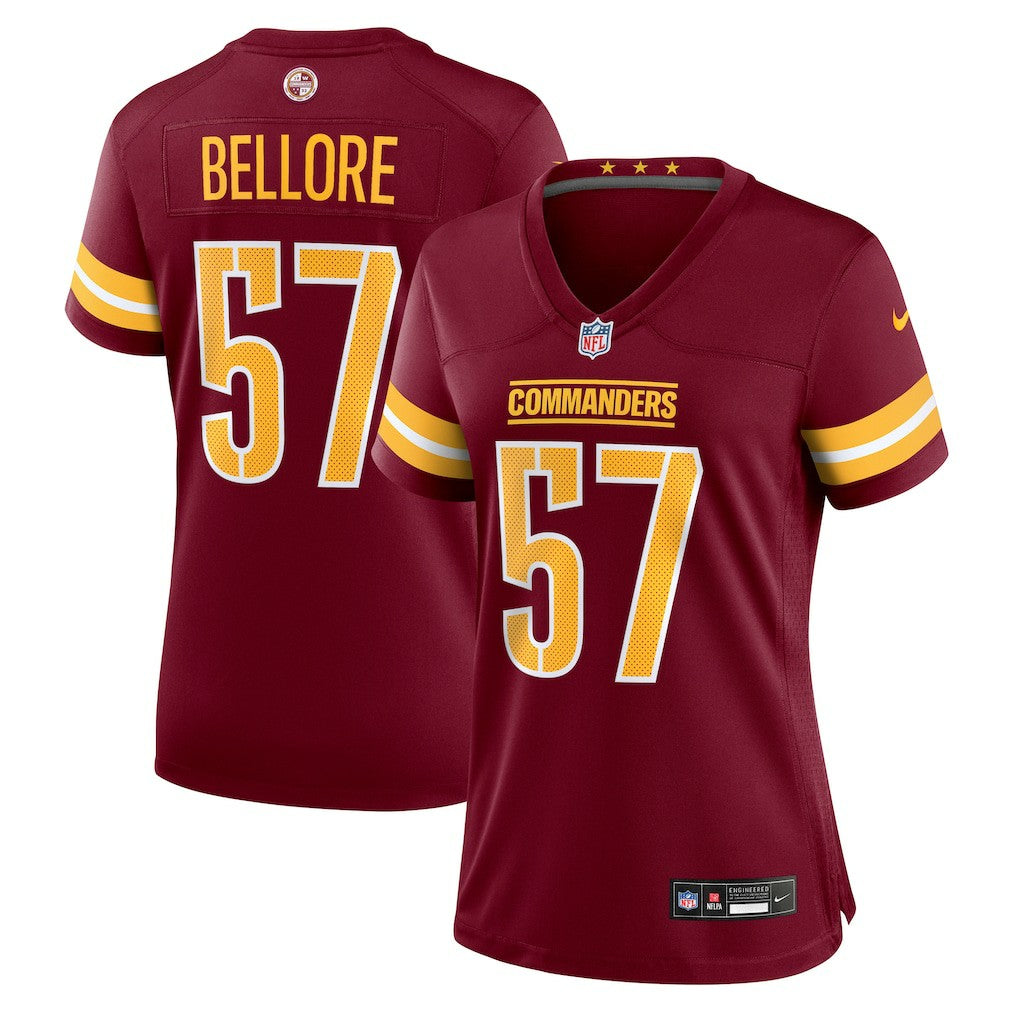 Nick Bellore Washington Commanders Women's Team Game Jersey - Burgundy Jerseys