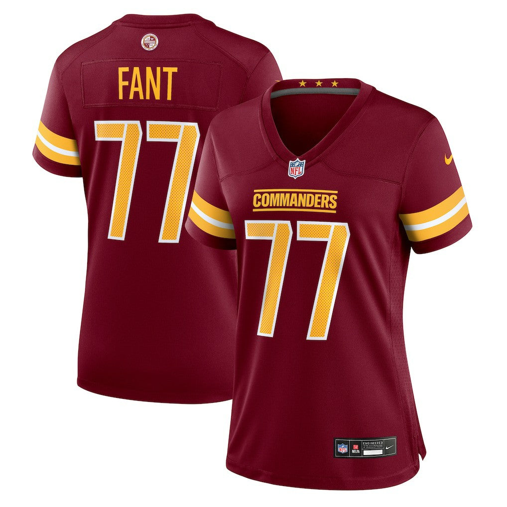 George Fant Washington Commanders Women's Team Game Jersey - Burgundy Jerseys