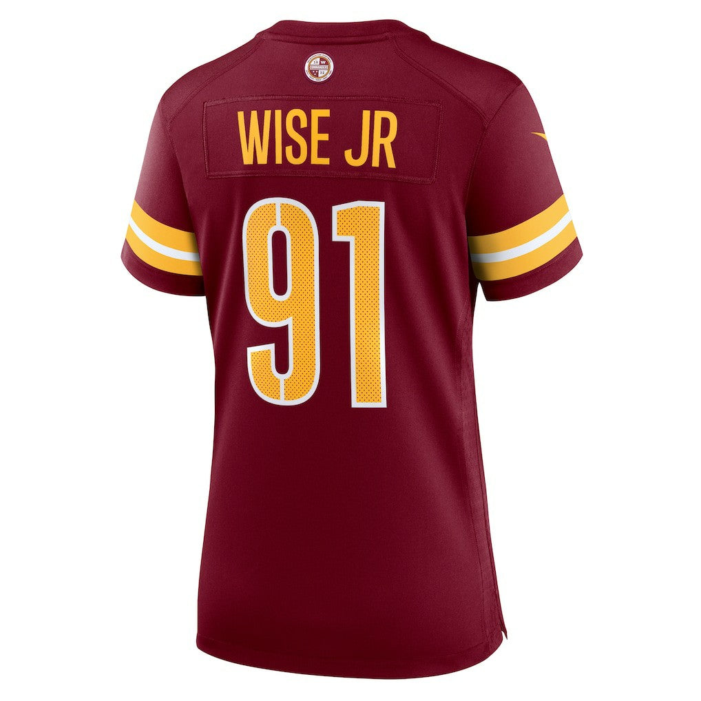 Deatrich Wise Jr. Washington Commanders Women's Team Game Jersey - Burgundy Jerseys
