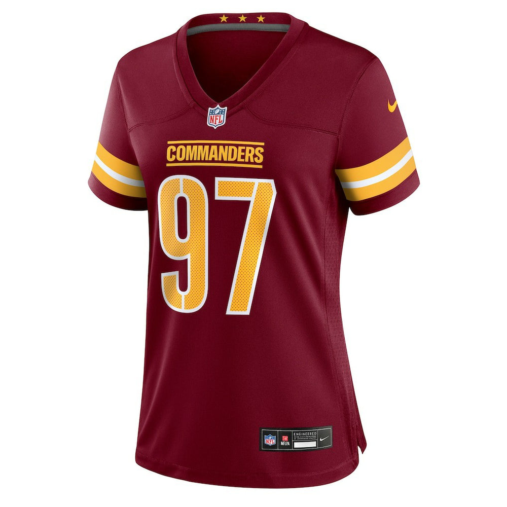 Eddie Goldman Washington Commanders Women's Team Game Jersey - Burgundy Jerseys