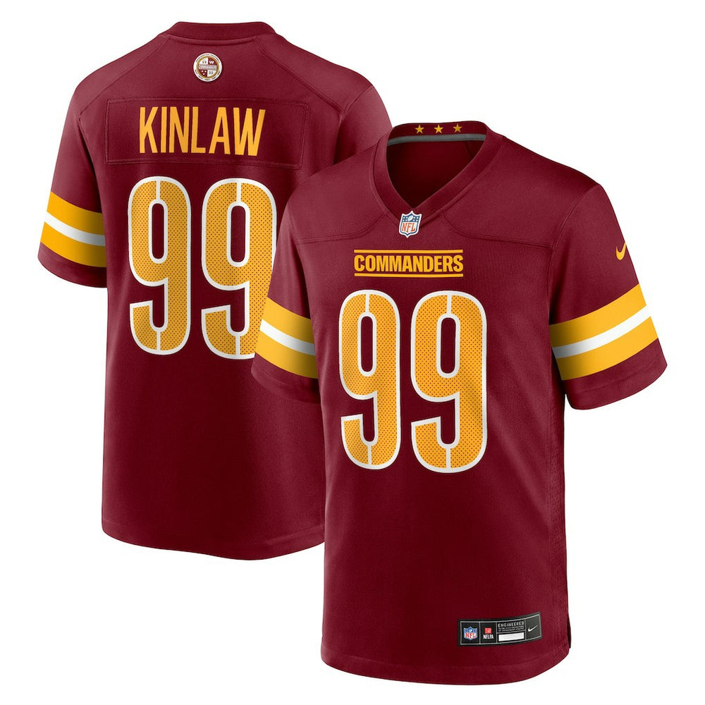 Javon Kinlaw Washington Commanders Team Game Jersey - Burgundy Jerseys