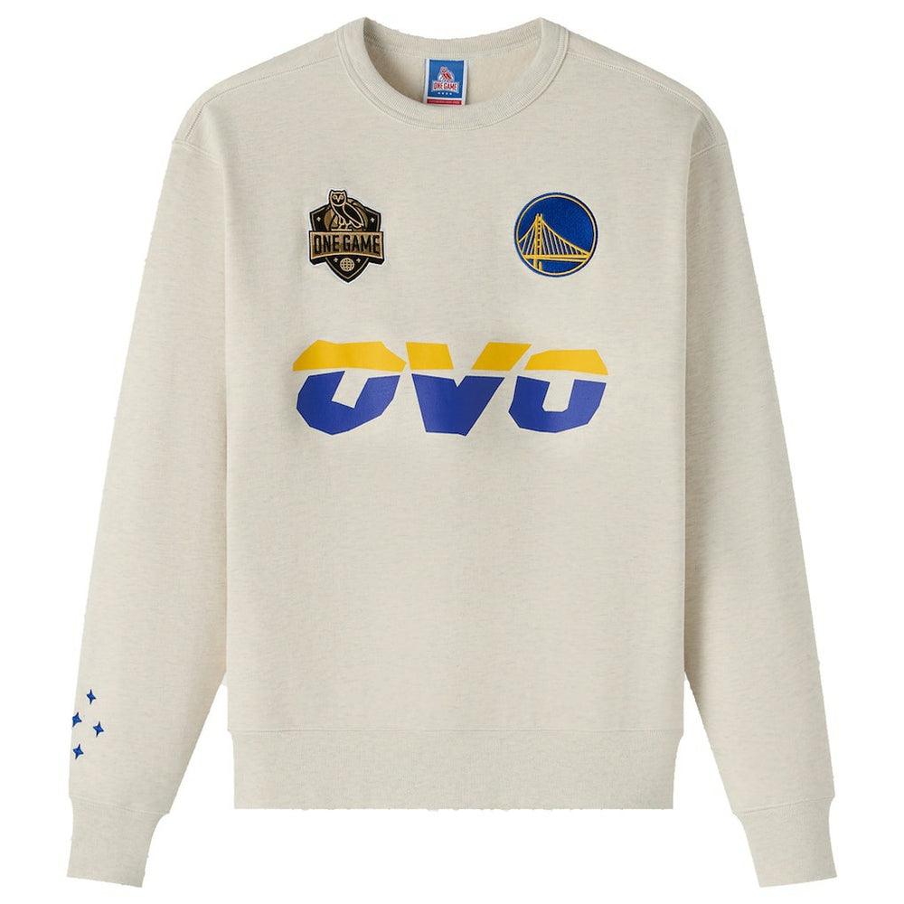 Golden State Warriors OVO x NBA Fleece Sweatshirt Natural