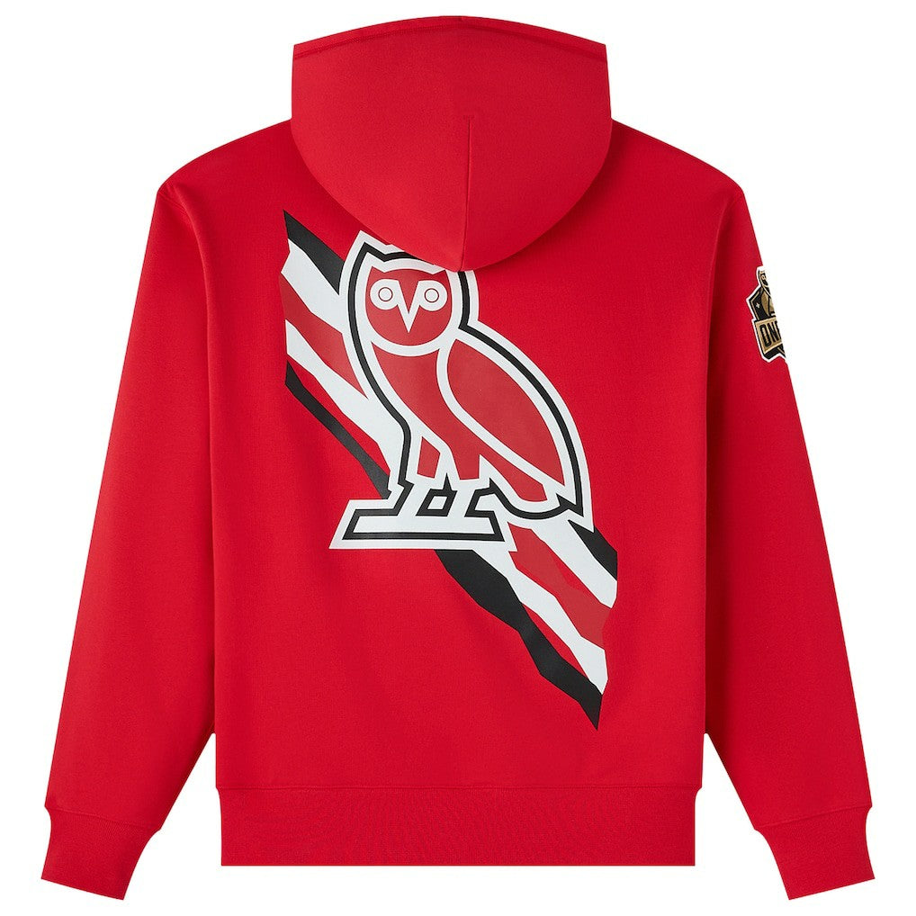 Chicago Bulls OVO x NBA Fleece Hoodie Red