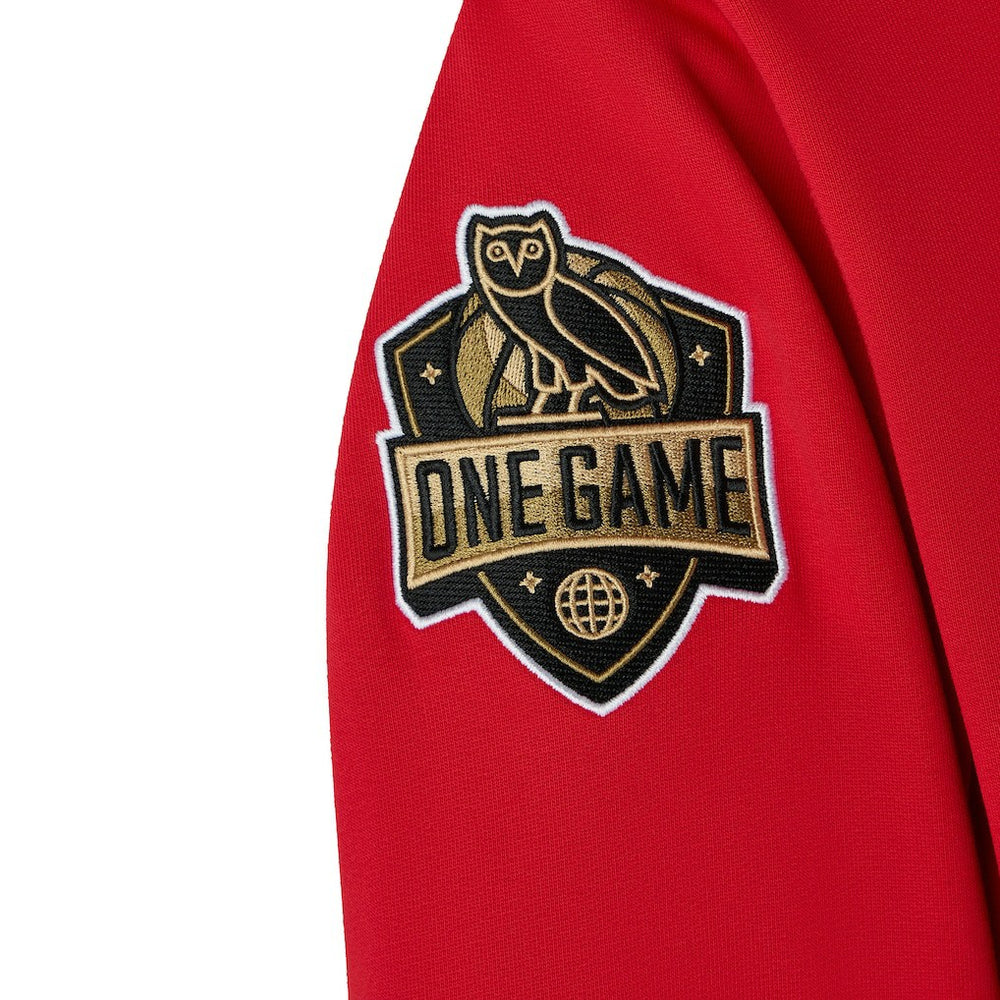Chicago Bulls OVO x NBA Fleece Hoodie Red