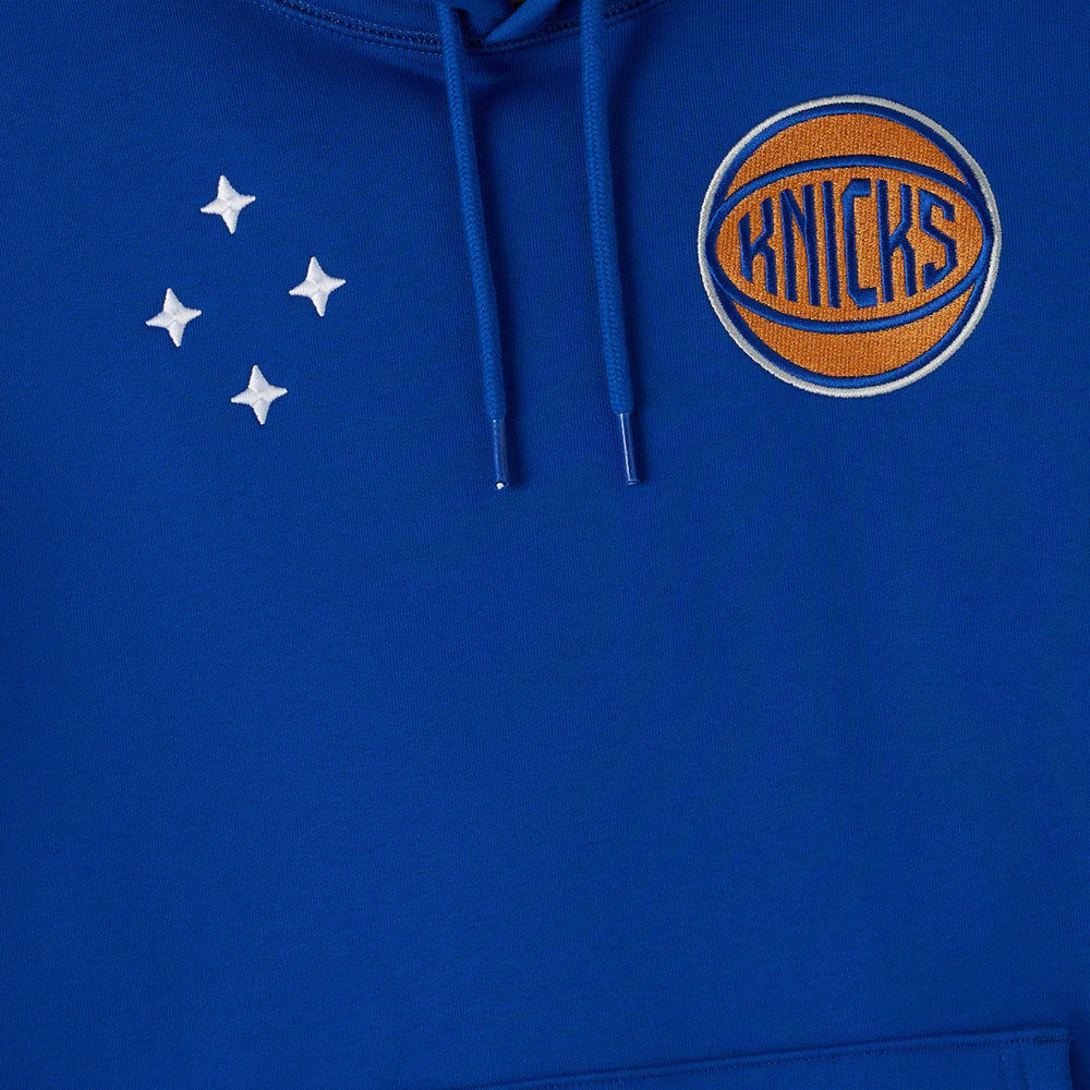 New York Knicks OVO x NBA Fleece Hoodie Blue