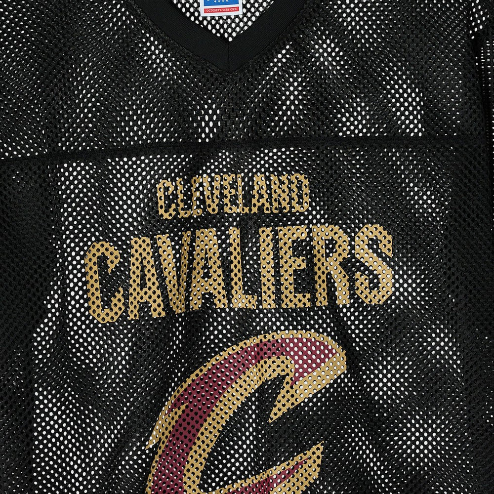 Cleveland Cavaliers OVO x NBA Mesh Football Fashion Jersey Black