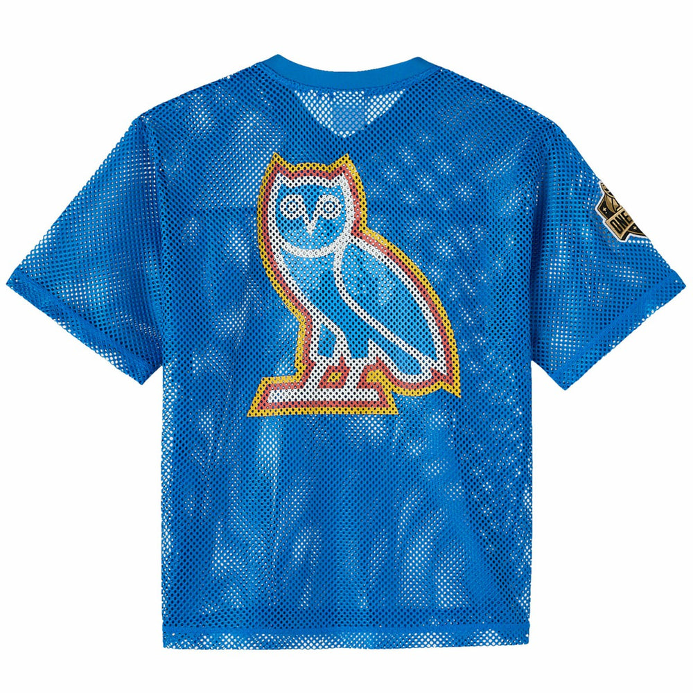 Oklahoma City Thunder OVO x NBA Mesh Football Fashion Jersey Blue
