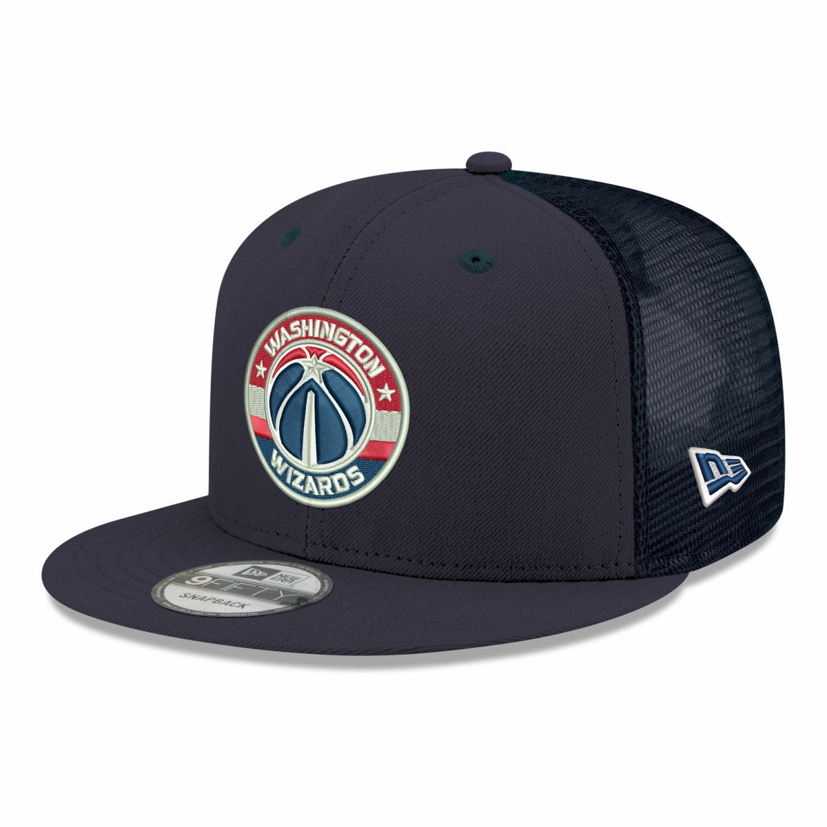 Washington Wizards Core Logo Meshback 9FIFTY Snapback Hat Navy - New Era