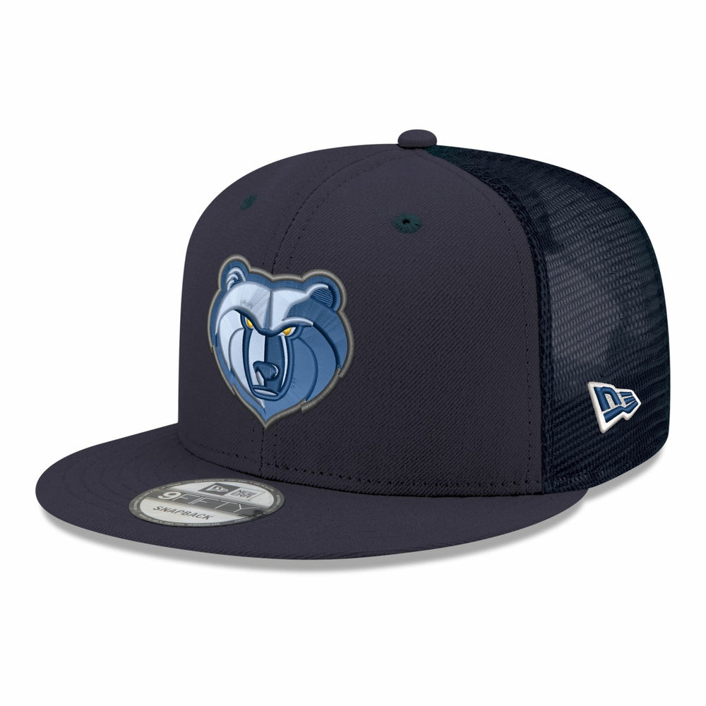 Memphis Grizzlies Core Logo Meshback 9FIFTY Snapback Hat Navy - New Era