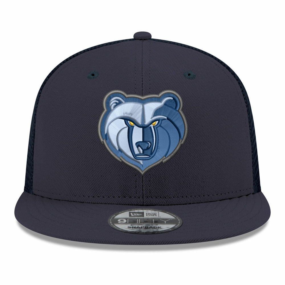 Memphis Grizzlies Core Logo Meshback 9FIFTY Snapback Hat Navy - New Era