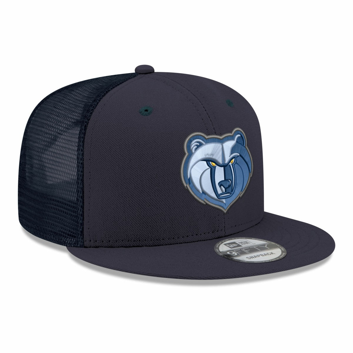 Memphis Grizzlies Core Logo Meshback 9FIFTY Snapback Hat Navy - New Era