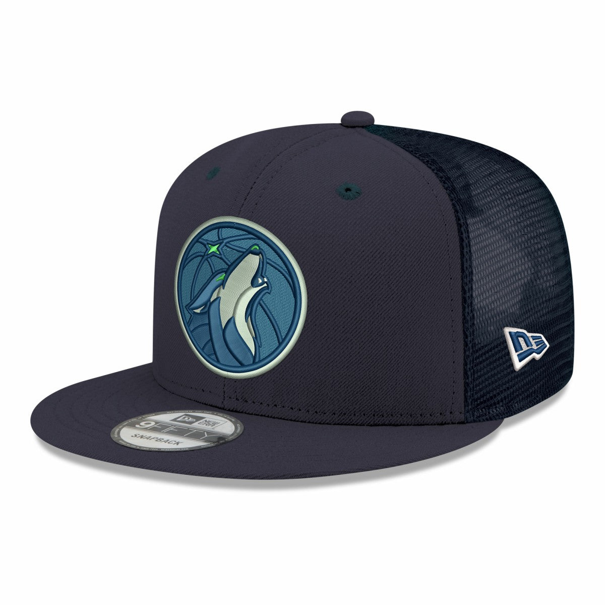 Minnesota Timberwolves Core Logo Meshback 9FIFTY Snapback Hat Navy - New Era outlet