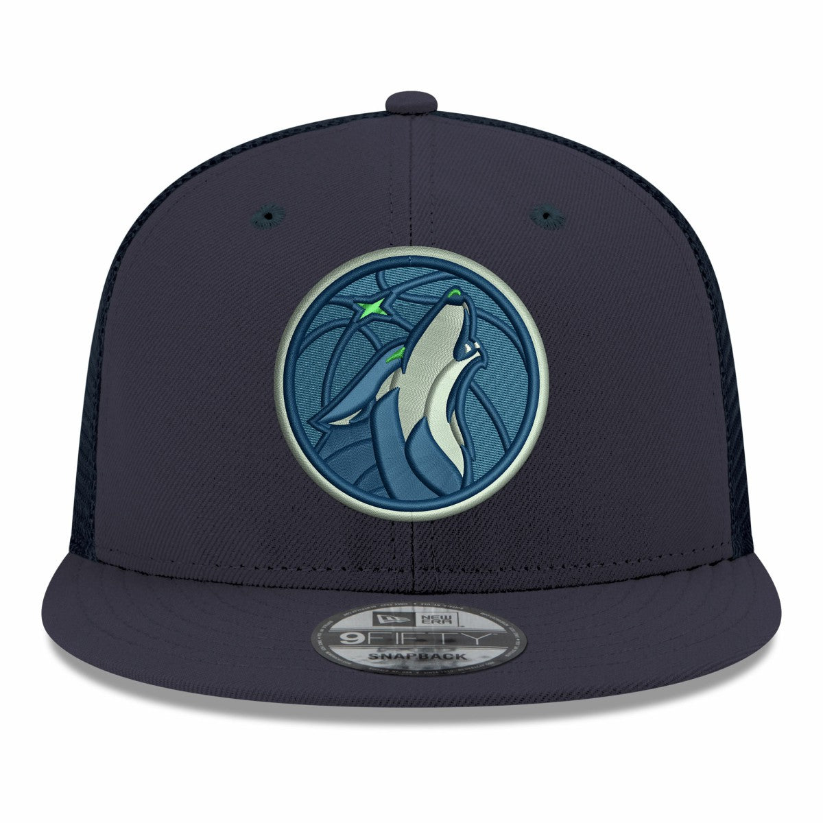 Minnesota Timberwolves Core Logo Meshback 9FIFTY Snapback Hat Navy - New Era outlet