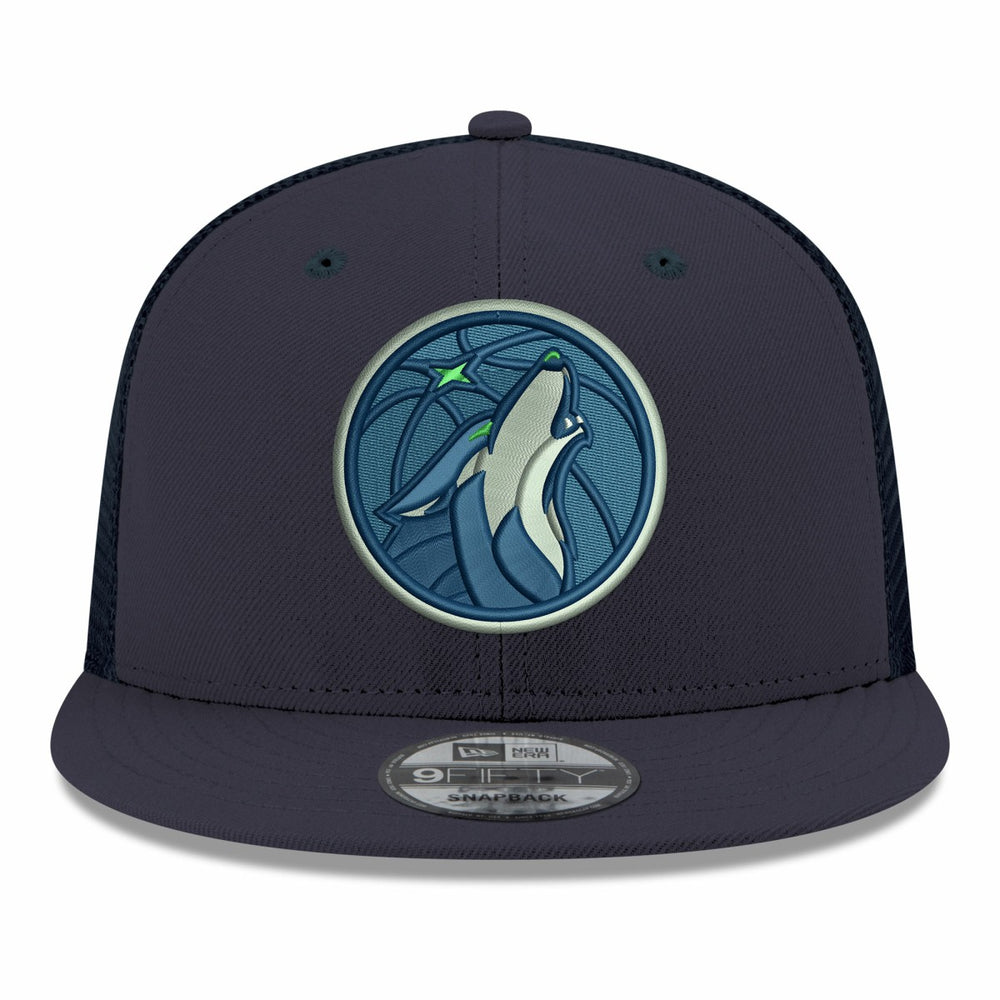 Minnesota Timberwolves Core Logo Meshback 9FIFTY Snapback Hat Navy - New Era outlet