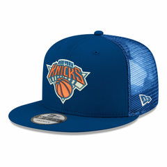 New York Knicks Core Logo Meshback 9FIFTY Snapback Hat Blue - New Era