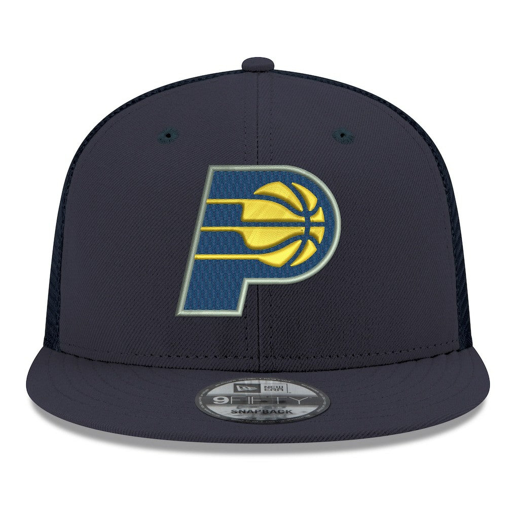 Indiana Pacers Core Logo Meshback 9FIFTY Snapback Hat Navy - New Era