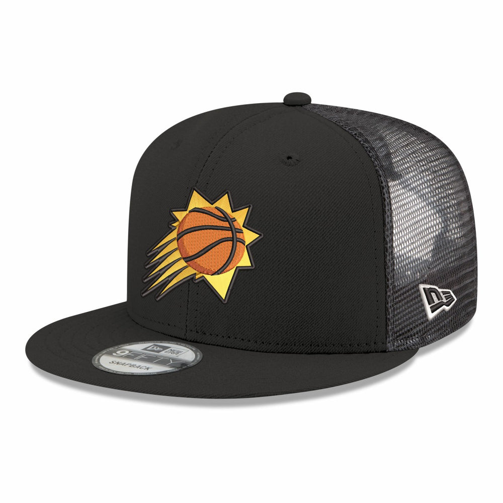 Phoenix Suns Core Logo Meshback 9FIFTY Snapback Hat Black - New Era