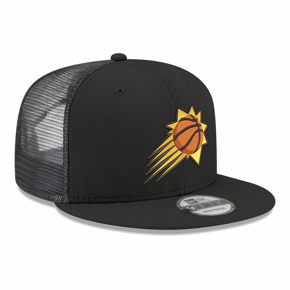 Phoenix Suns Core Logo Meshback 9FIFTY Snapback Hat Black - New Era