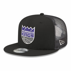 Sacramento Kings Core Logo Meshback 9FIFTY Snapback Hat Black - New Era