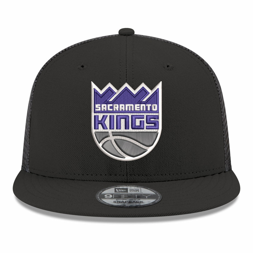 Sacramento Kings Core Logo Meshback 9FIFTY Snapback Hat Black - New Era