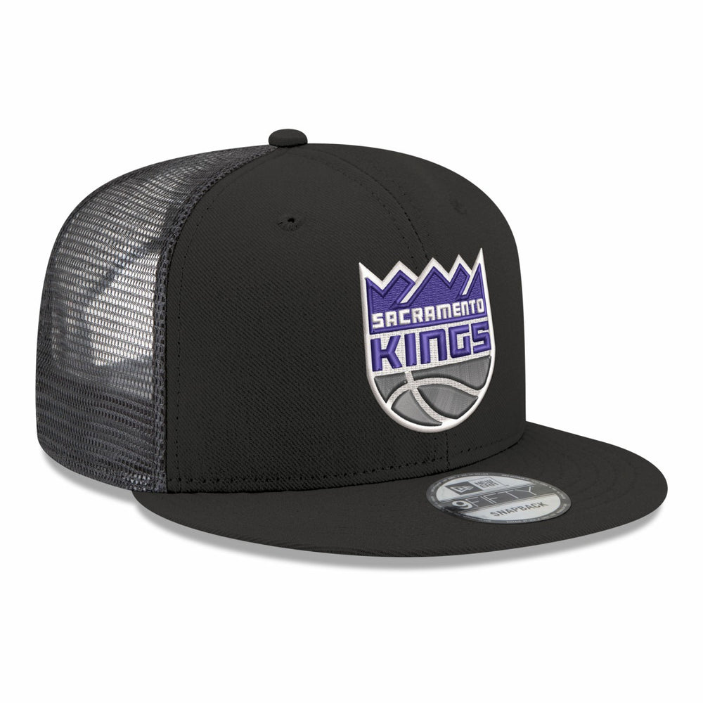 Sacramento Kings Core Logo Meshback 9FIFTY Snapback Hat Black - New Era
