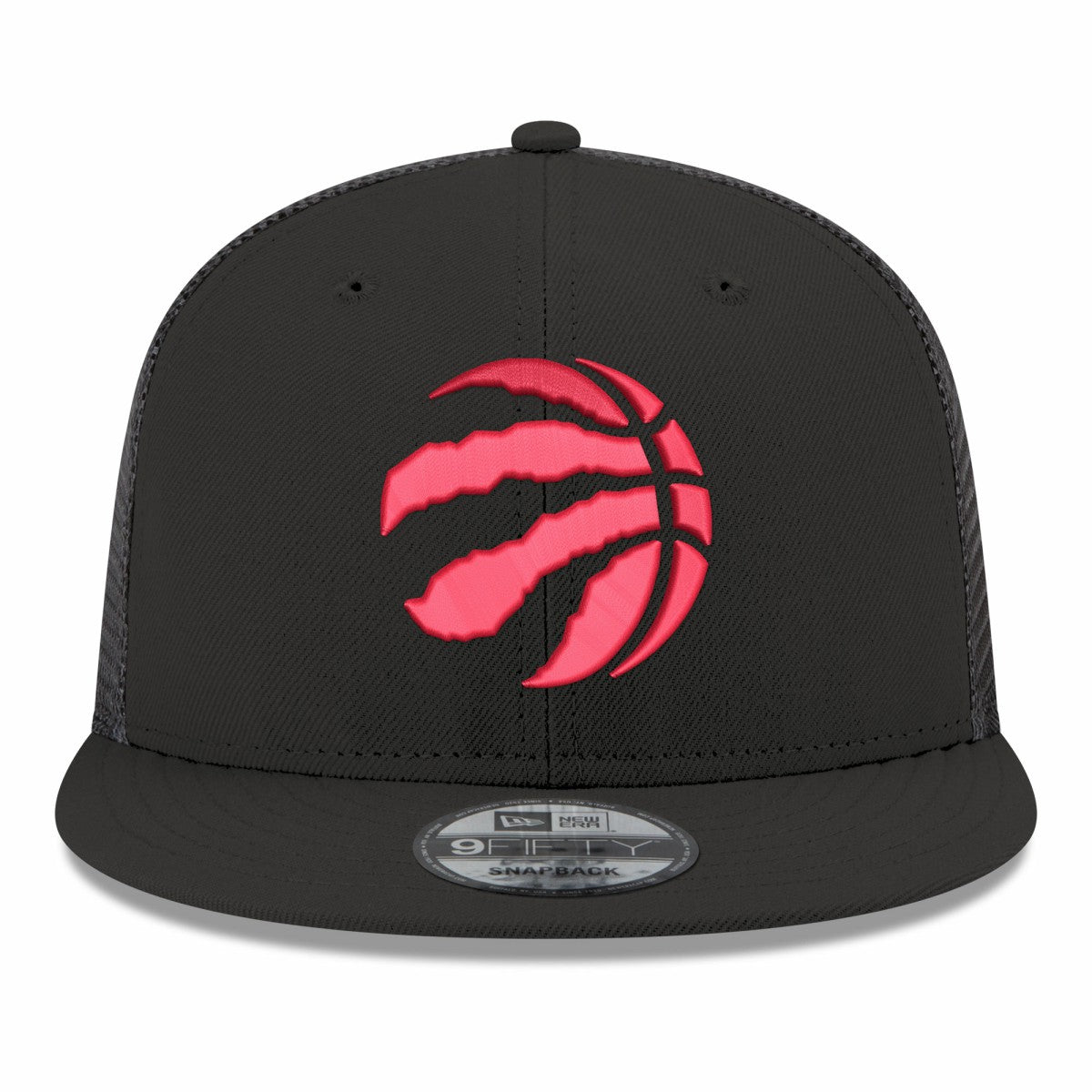 Toronto Raptors Core Logo Meshback 9FIFTY Snapback Hat Black - New Era