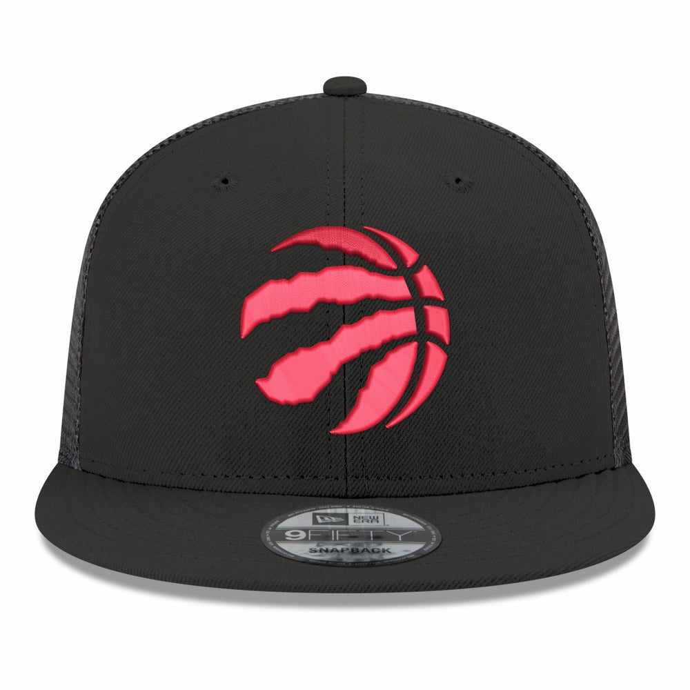 Toronto Raptors Core Logo Meshback 9FIFTY Snapback Hat Black - New Era