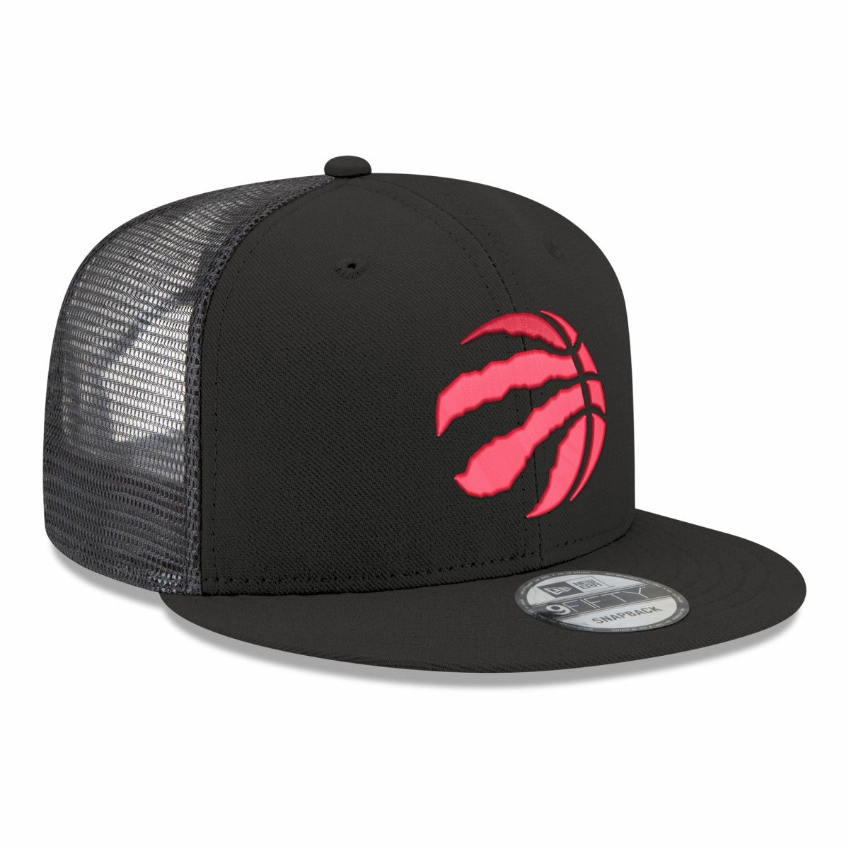 Toronto Raptors Core Logo Meshback 9FIFTY Snapback Hat Black - New Era