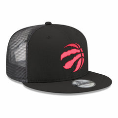 Toronto Raptors Core Logo Meshback 9FIFTY Snapback Hat Black - New Era