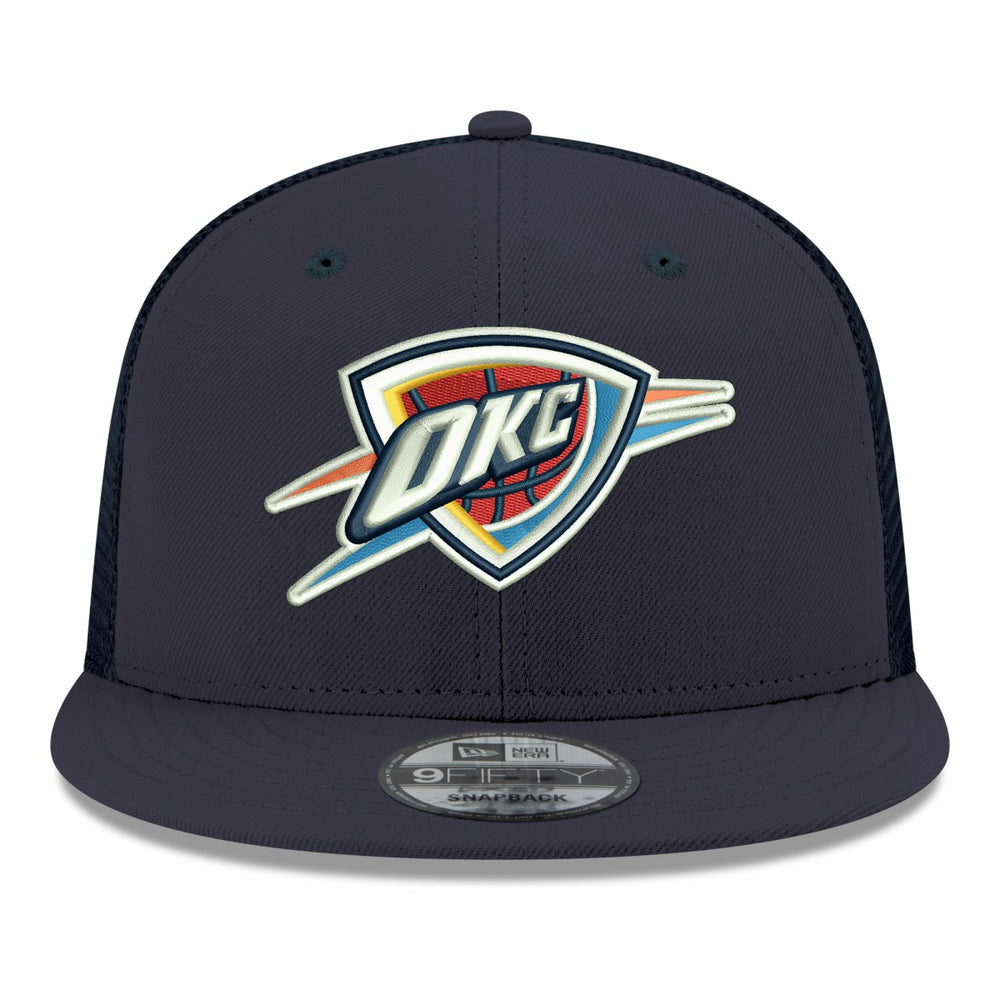 Oklahoma City Thunder Core Logo Meshback 9FIFTY Snapback Hat Navy - New Era