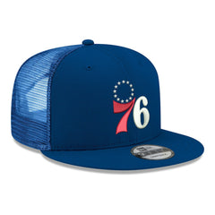 Philadelphia 76ers Core Logo Meshback 9FIFTY Snapback Hat Royal - New Era