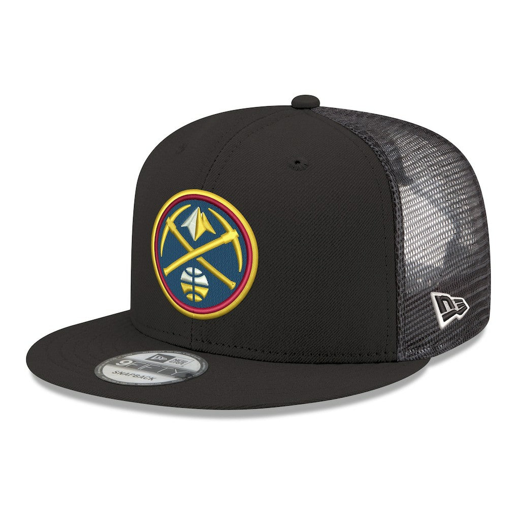 Denver Nuggets Core Logo Meshback 9FIFTY Snapback Hat Black - New Era