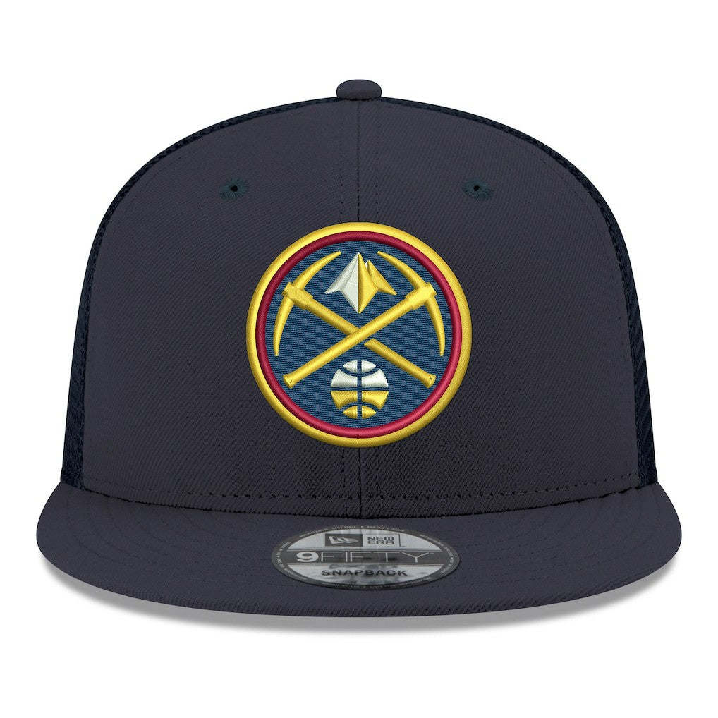 Denver Nuggets Core Logo Meshback 9FIFTY Snapback Hat Navy - New Era