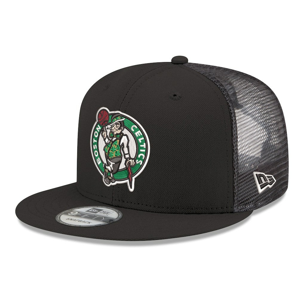 Boston Celtics Core Logo Meshback 9FIFTY Snapback Hat Black - New Era